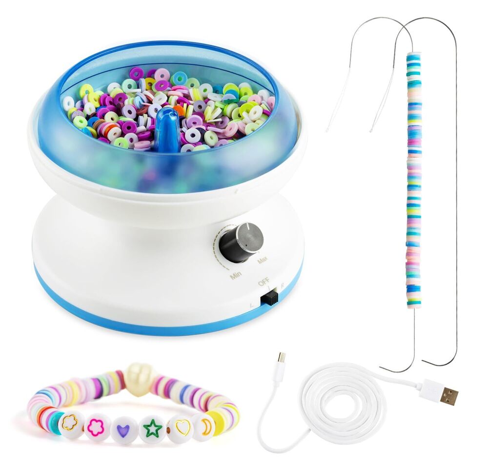 7353 Automatic Clay Bead Spinner for Jewelry Making, Electric Bead Bowl